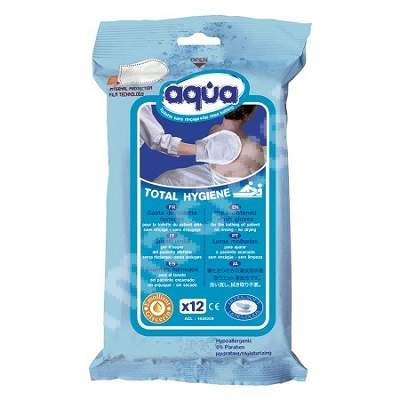 Manusi Pre Imbibate Toaleta Aqua, 12 bucati, Germanmed