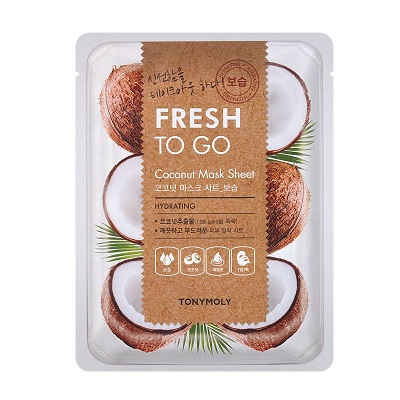 Masca hidratanta cu Nuca de cocos Fresh To Go, 25 g, TonyMoly