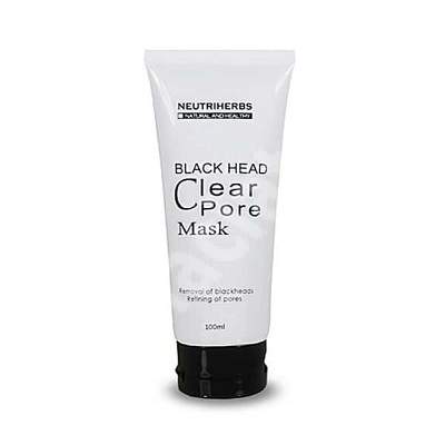 Masca naturala pentru indepartarea punctelor negre Black Mask, 100 ml, Neutriherbs