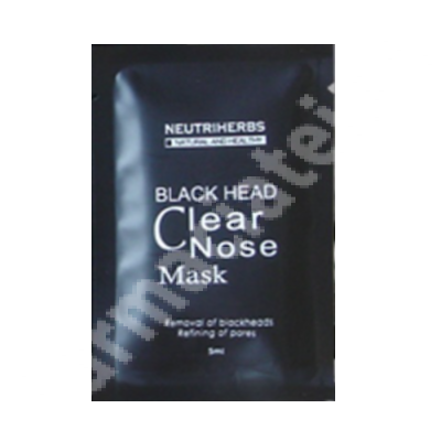 Masca naturala pentru indepartarea punctelor negre Black Mask, 5 ml, Neutriherbs