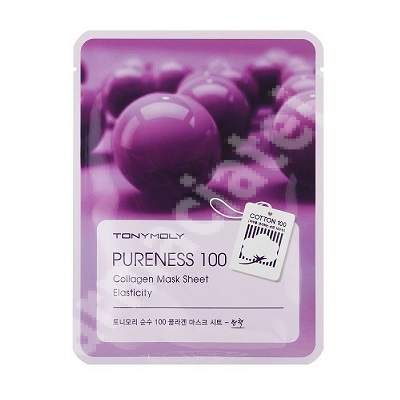 Masca pentru elasticitate cu colagen PURENESS 100, 21 ml, TONYMOLY