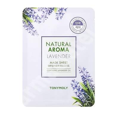 Masca pentru elasticitate cu lavanda Natural Aroma, 21 g, TONYMOLY