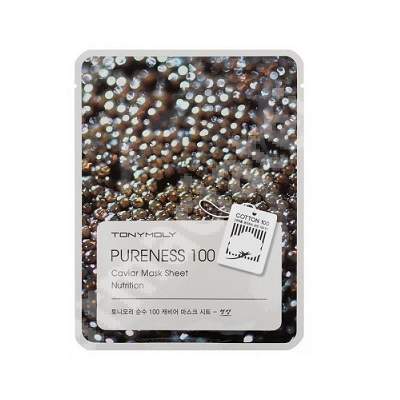 Masca pentru hranire cu caviar PURENESS 100, 21 ml, TONYMOLY 