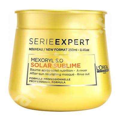 Masca pentru par expus la soare Mexoryl S.O Solar Sublime, 250 ml, Loreal Professionnel