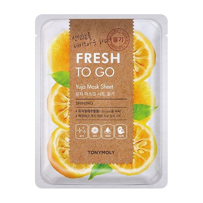 Masca pentru stralucire cu Yuja Fresh To Go, 25 g, TonyMoly