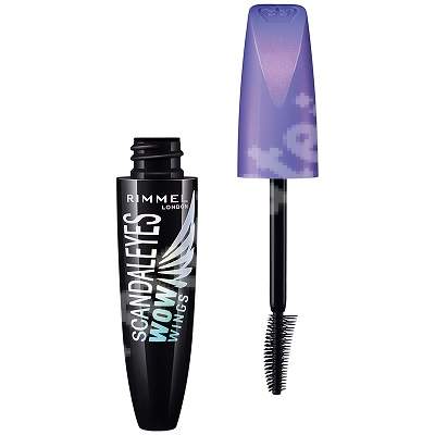 Mascara Scandaleyes Wow Wings Extra Black, 12 ml, Rimmel London