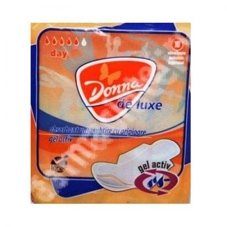 Absorbante Donna Deluxe, 10 bucati, Sanpharm