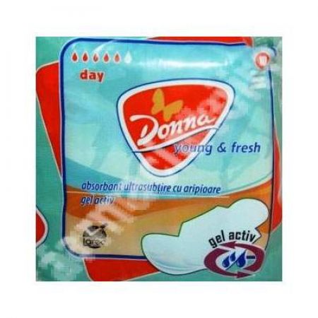 Absorbante Donna Deluxe, 10 bucati, Sanpharm