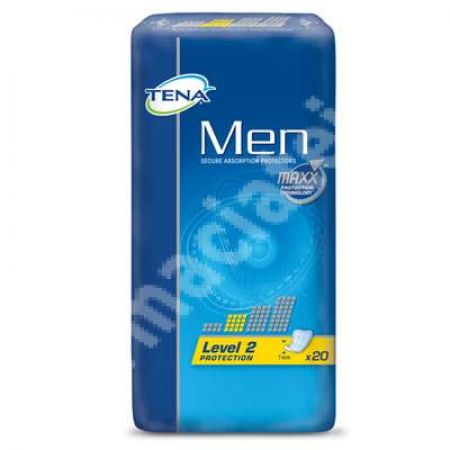 Absorbante pentru barbati MaxxTechnology Level 2 Protectie, 20 bucati, Tena