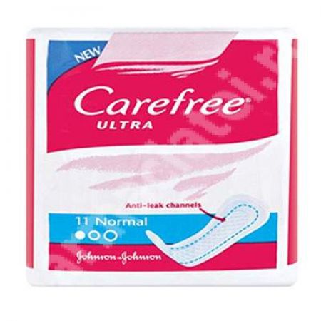 Absorbante Ultra Normal Carefree, 11 bucati, Johnson&Johnson