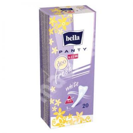 Absorbante zilnice Panty Slim White Deo Fresh, 20 bucati, Bella 