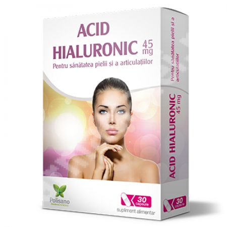 Acid Hialuronic 45mg, 30 capsule, Polisano