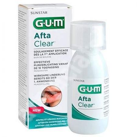 Apa de gura Aftaclear, 120 ml, Sunstar Gum