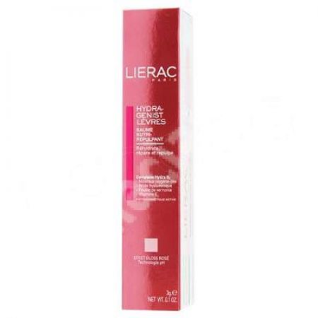 Balsam hranitor pentru buze Rose Hydragenist, 3 g, Lierac