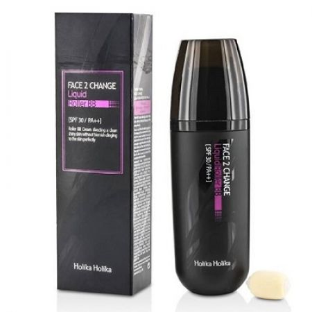 BB Cream lichid cu aplicator roller SPF30 PA++ Face 2 Change nuanta 21, 30 ml, Holika Holika