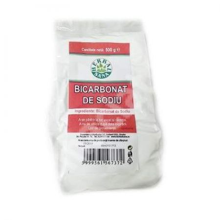 Bicarbonat de sodiu Herbal Sana, 500 g, Herbavit