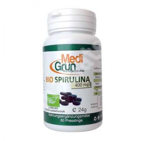 Bio Spirulina 400mg, 60 capsule, Medigrun