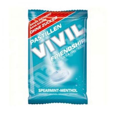 Bomboane cu mentol fara zahar - Frendship, 25 g, Vivil