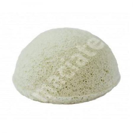 Burete cu adaos de argila frantuzeasca verde pentru ten acneic si gras, Pure Konjac sponge