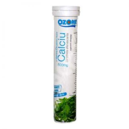 Calciu + D3, 20 tablete efervescente, Ozone Laboratories