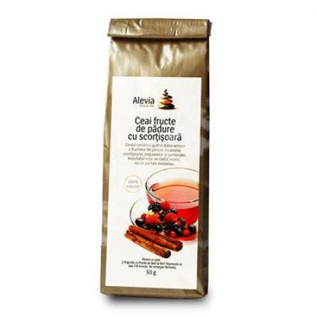 Ceai fructe de padure cu scortisoara, 50 g, Alevia