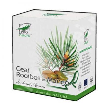 Ceai Rooibos & Mango,  20 plicuri, Pro Natura