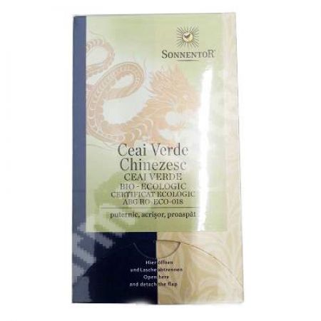 Ceai Bio verde chinezesc, 18 plicuri, Sonnentor