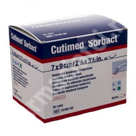 Comprese Cutimed Sorbact, 7 cm x 9 cm, BSN Medical