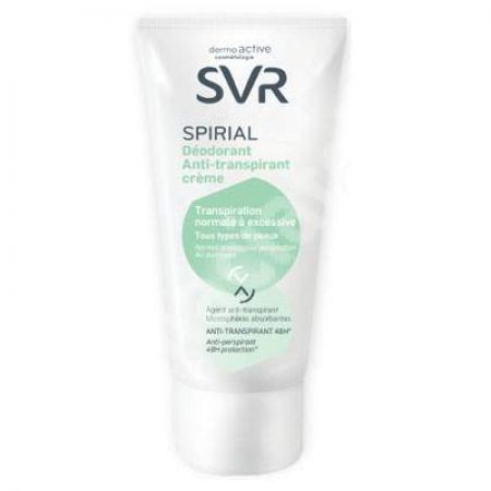 Crema antiperspiratie piele sensibila Spirial, 50 ml, Svr