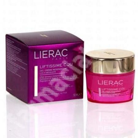 Crema antirid cu efect de lifting pentru gat si decolteu Liftissime Cou, 50 ml, Lierac Paris