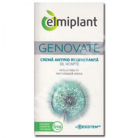 Crema antirid regeneranta de noapteGenovate, 50 ml, Elmiplant 