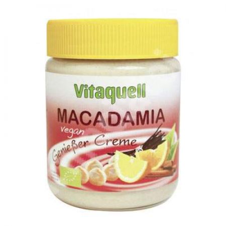 Crema Bio vegana din nuci macadamia si condimente, 250 g, Vitaquell