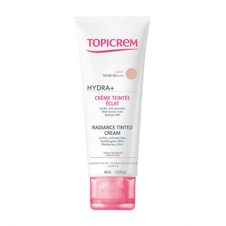 Crema coloranta (nuanta naturala) SPF40 Hydra+ Topicrem, 40 ml, NIGY