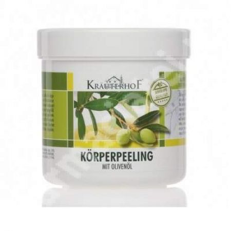 Crema de corp exfolianta cu Ulei de Masline, 400g, Krauterhof