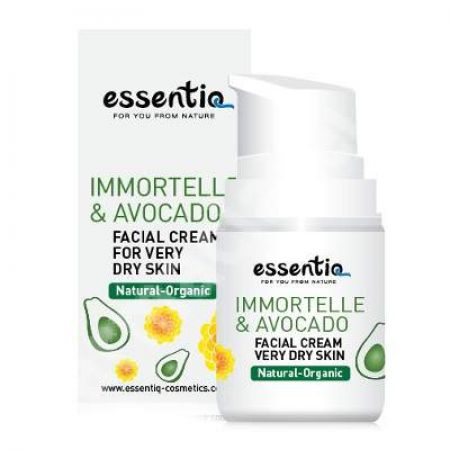 Crema de fata piele foarte uscata Imortela & Avocado, 50 ml, Essentiq