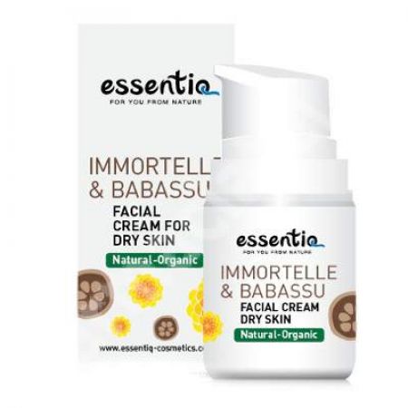 Crema de fata piele uscata Imortela & Babassu, 50 ml, Essentiq