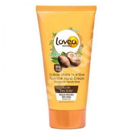 Crema de maini nutritiva cu unt de cacao si shea, 150 ml, Lovea