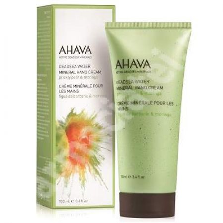 Crema de maini pe baza de minerale cu Fruct de Cactus si Moringa Deadsea Water 81715065, 100 ml, Ahava