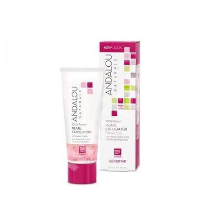 Crema exfolianta 1000 Roses Pearl Exfoliator, 58 ml, Andalou, Secom