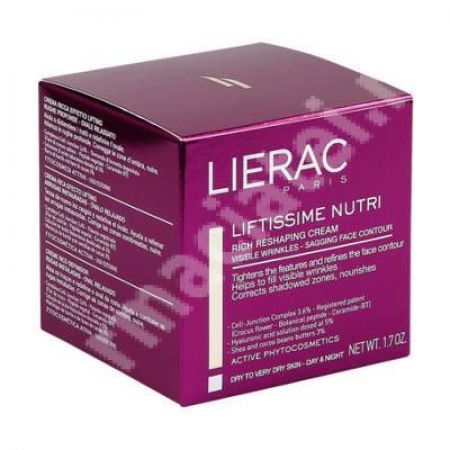 Crema hranitoare antirid cu efect lifting Liftissime, 50 ml, Lierac Paris