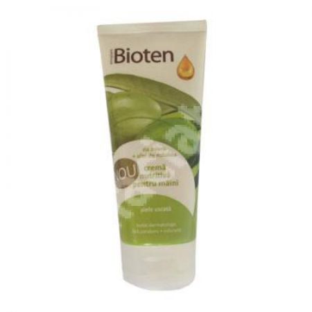 Crema nutritiva pentru maini cu miere si ulei de masline Bioten, 100 ml, Elmiplant