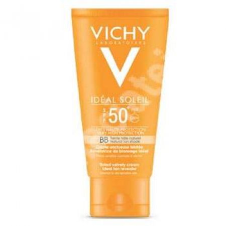 Crema onctuoasa colorata BB Nuanta bronz natural protectie foate ridicata SPF  50 Ideal Soleil, 50 ml, Vichy