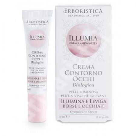 Crema organica pentru conturul ochilor Illumia, 15ml, L'Erboristica