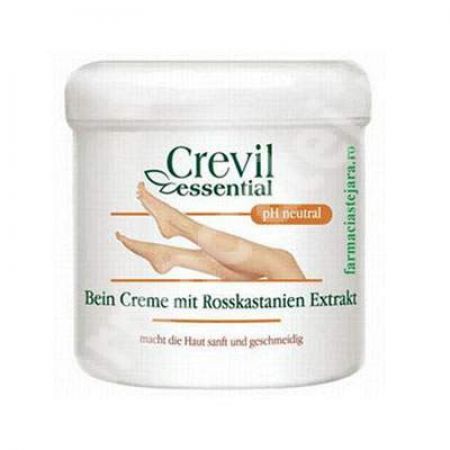 Crema pentru picioare cu extract de castane Essential, 250 ml, Crevil Cosmetics