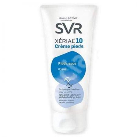 Crema pentru picioare hidratare 24h Xerial 10, 100 ml, Svr