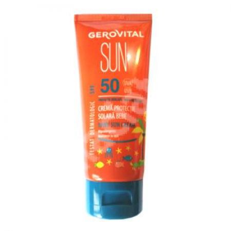 Crema protectie solara bebe cu SPF 50 Sun, 100 ml, Gerovital