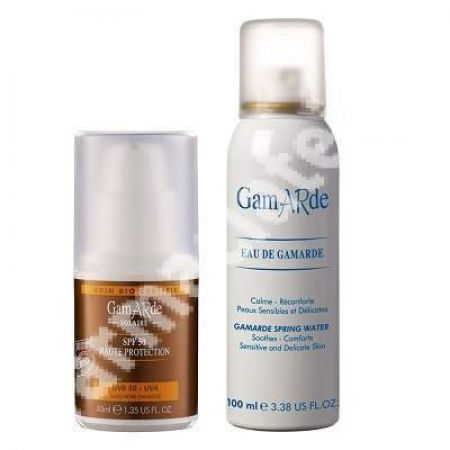 Crema protectie solara SPF 50, 40 ml + Apa termala, 100 ml, Gamarde