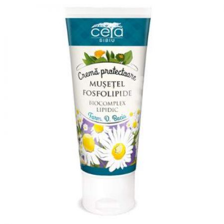 Crema protectoare cu extract de musetel si fosfolipide, 50 ml, Ceta Sibiu