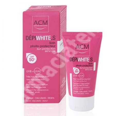 Crema solara protectoare pentru hiperpigmentare Depiwhite S SPF 50+, 50 ml, Acm