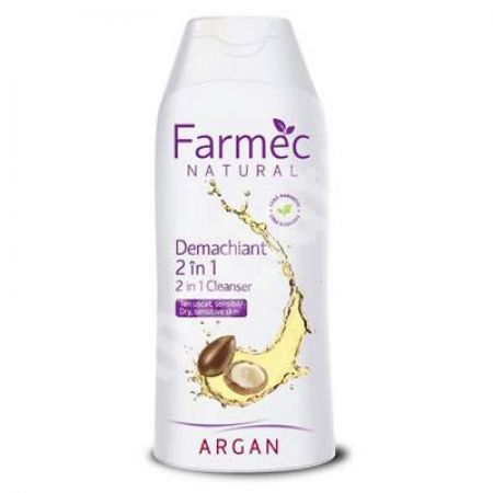 Demachiant 2in1 cu argan, 200 ml, Farmec